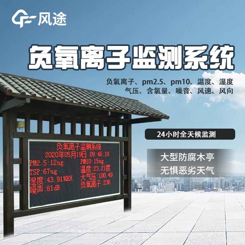 公園20分鐘效應，用負氧離子監測站保衛環境